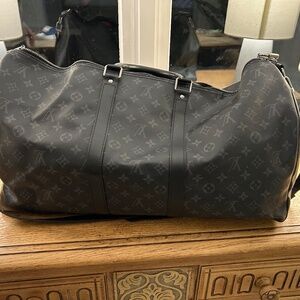Louis Vuitton Keepall Bandoulière 55 Monogram Eclipse